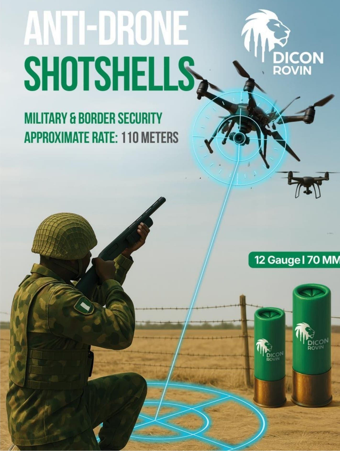 Anti-Drone Short Shell Rounds